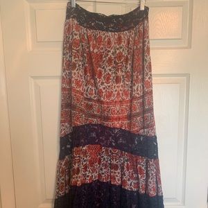 Urban Outfitters Maxi Skirt (Lace Detail)